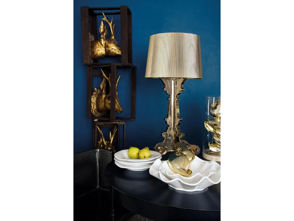 Lampada da tavolo Bourgie Metal Gold di Kartell