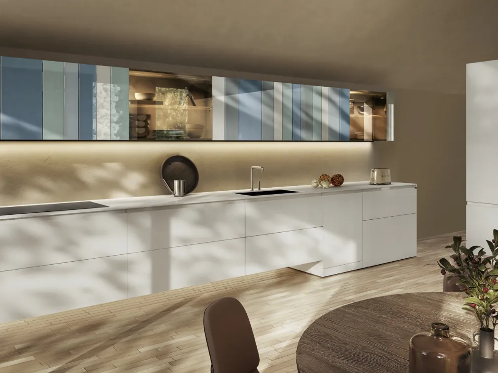 Cucina Design ad angolo NOW Project 2833 di Lago