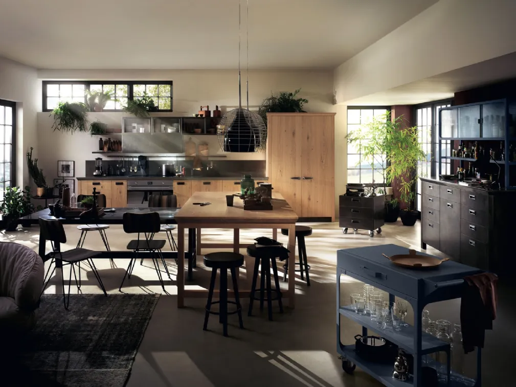 Cucina Moderna Diesel Social Kitchen in Rovere Nodato di Scavolini